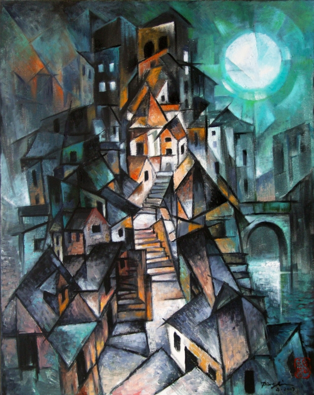 City at Night by artist Ping Irvin